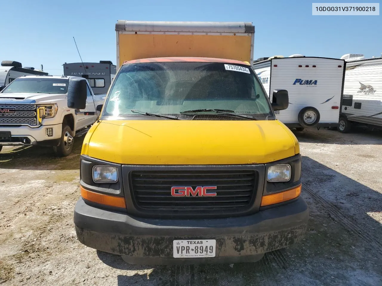 2007 GMC Savana Cutaway G3500 VIN: 1GDGG31V371900218 Lot: 75705434