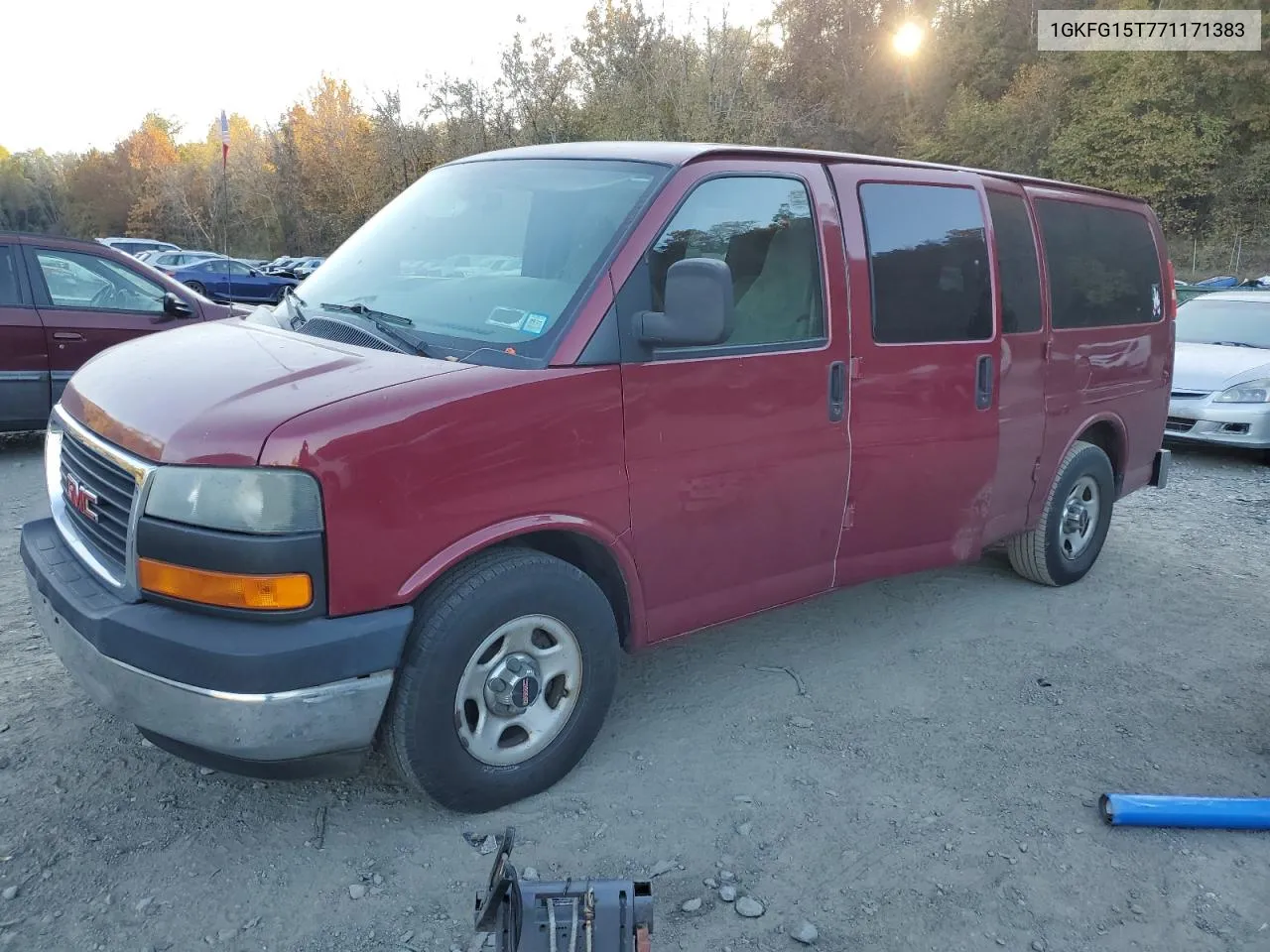 1GKFG15T771171383 2007 GMC Savana G1500