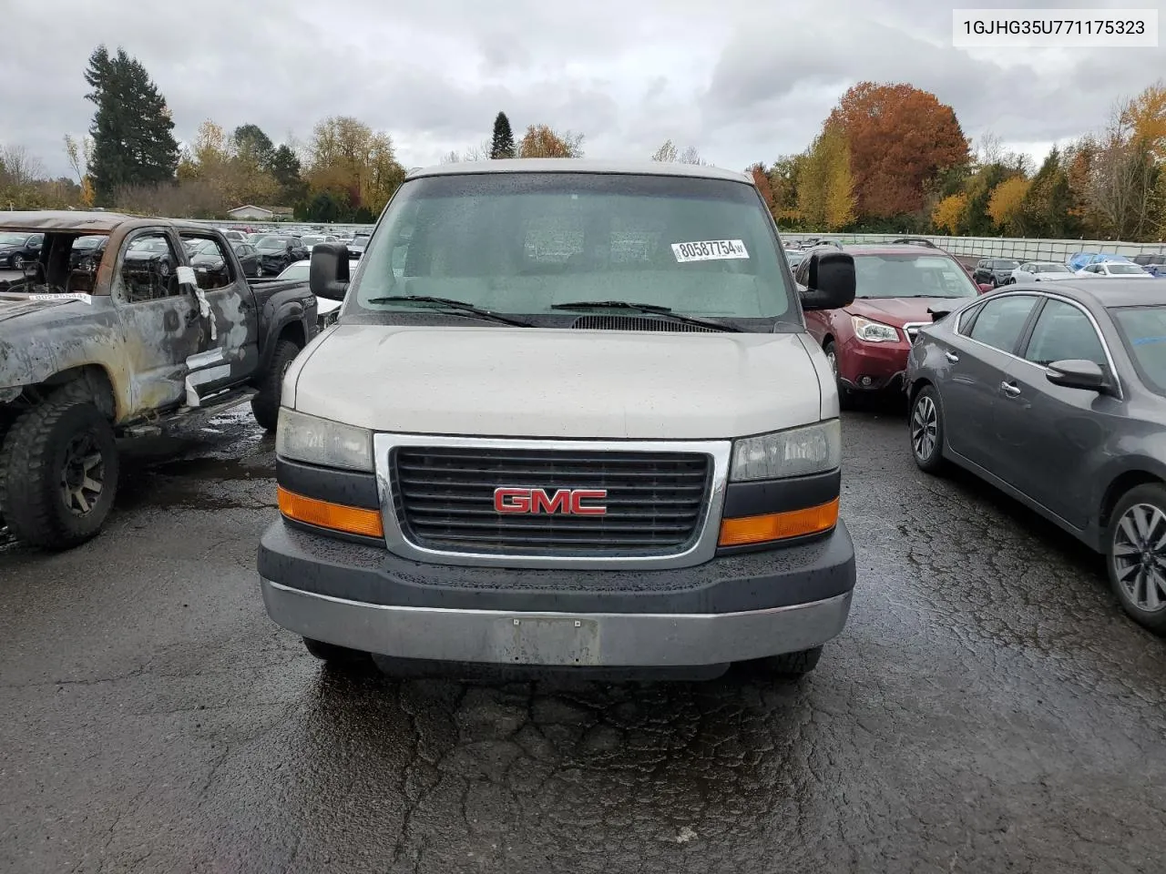 2007 GMC Savana G3500 VIN: 1GJHG35U771175323 Lot: 80587754