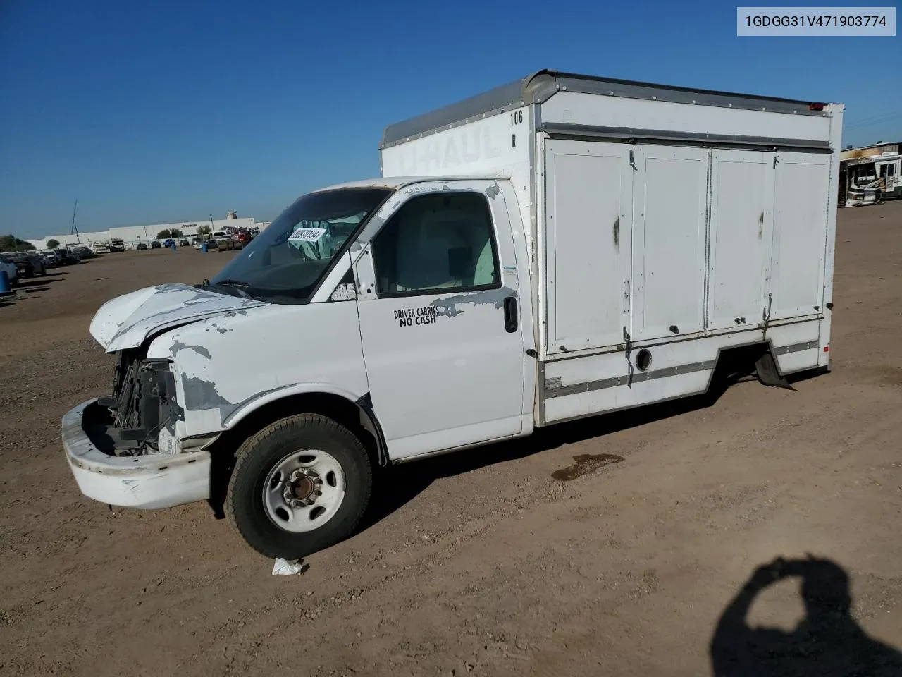 2007 GMC Savana Cutaway G3500 VIN: 1GDGG31V471903774 Lot: 80970154