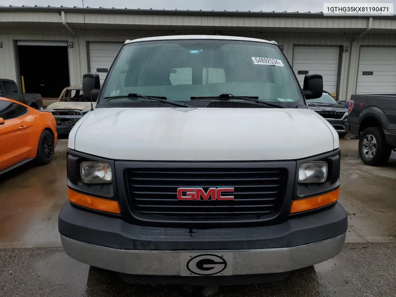 2008 GMC Savana G3500 VIN: 1GTHG35KX81190471 Lot: 54892534