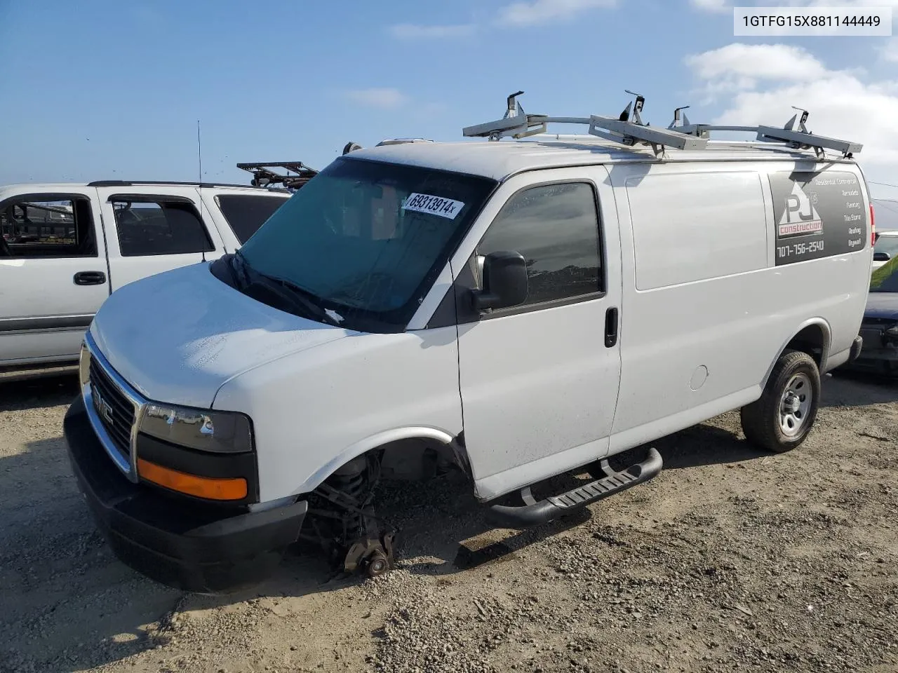 2008 GMC Savana G1500 VIN: 1GTFG15X881144449 Lot: 69313914