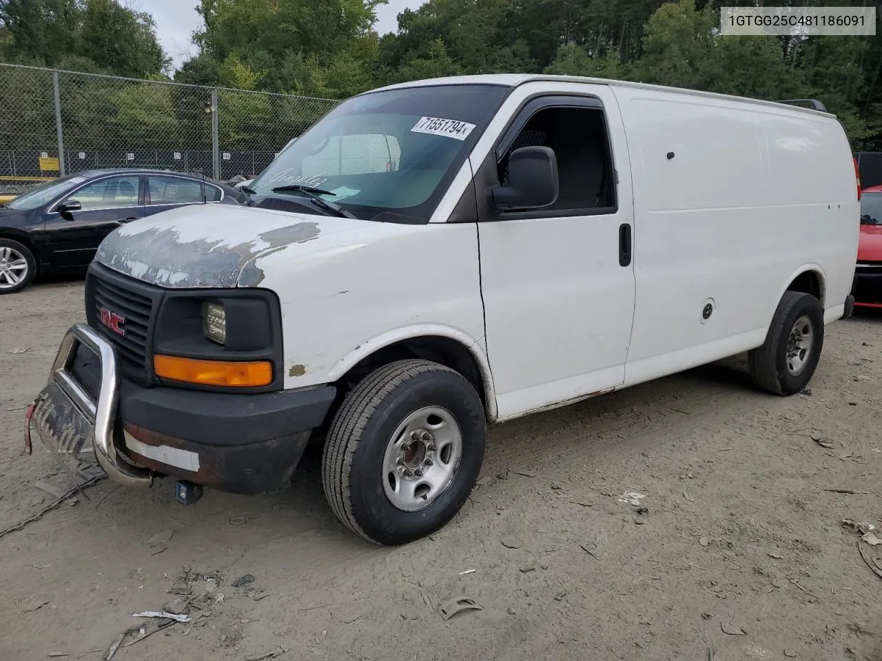 2008 GMC Savana G2500 VIN: 1GTGG25C481186091 Lot: 71551794