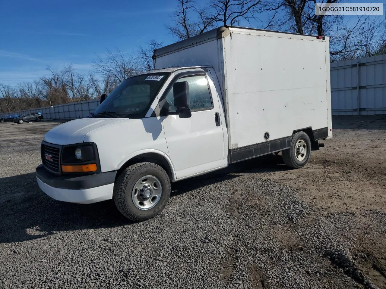 2008 GMC Savana Cutaway G3500 VIN: 1GDGG31C581910720 Lot: 80704304