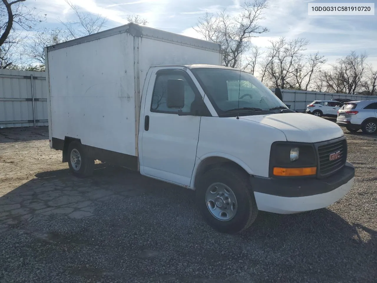 2008 GMC Savana Cutaway G3500 VIN: 1GDGG31C581910720 Lot: 80704304