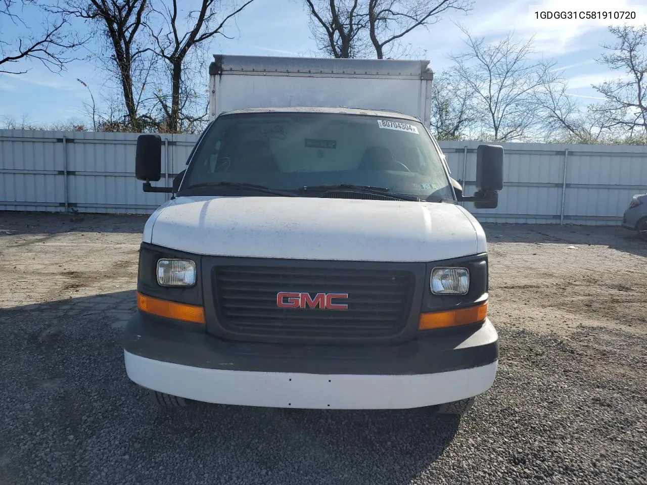 2008 GMC Savana Cutaway G3500 VIN: 1GDGG31C581910720 Lot: 80704304