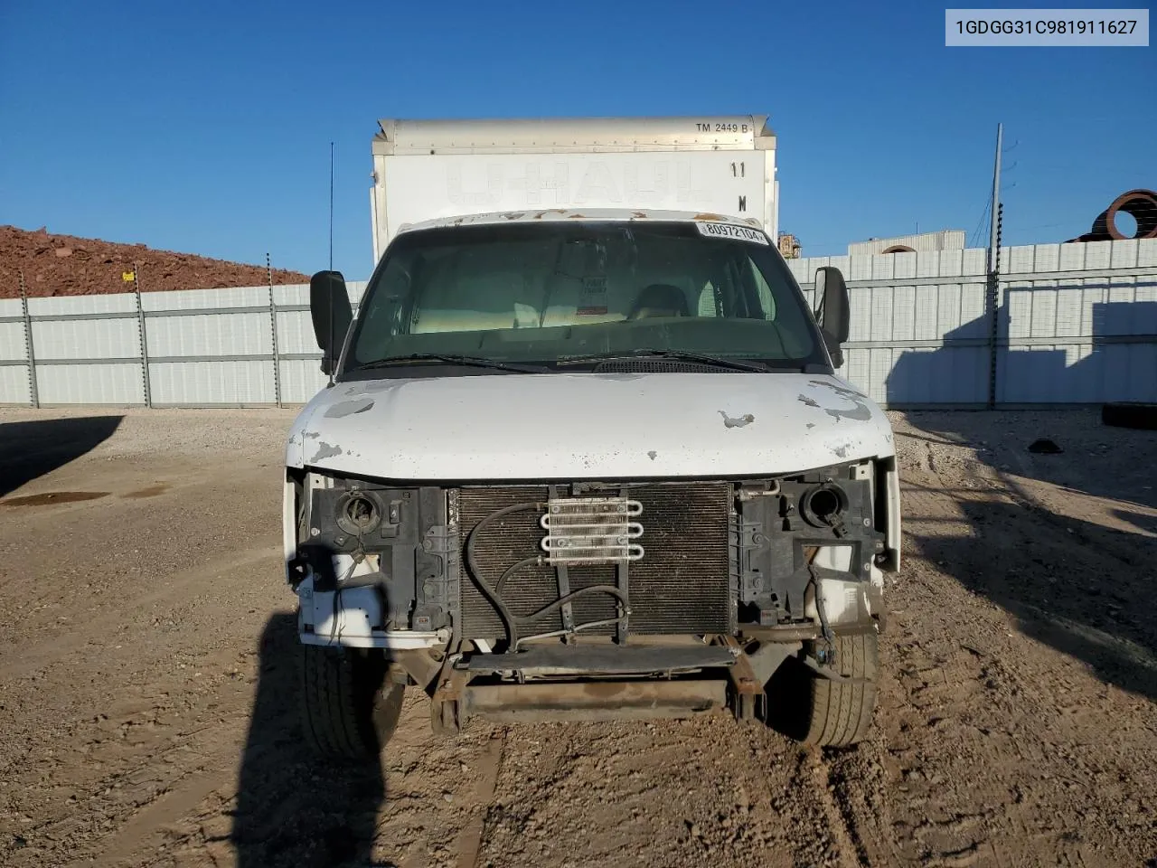 2008 GMC Savana Cutaway G3500 VIN: 1GDGG31C981911627 Lot: 80972104