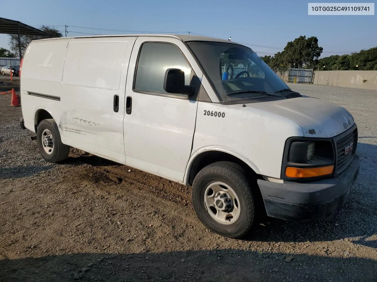 2009 GMC Savana G2500 VIN: 1GTGG25C491109741 Lot: 70725294