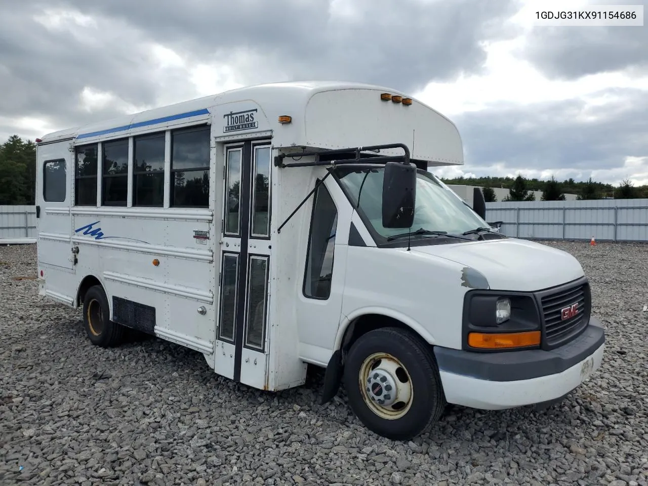 2009 GMC Savana Cutaway G3500 VIN: 1GDJG31KX91154686 Lot: 73256544