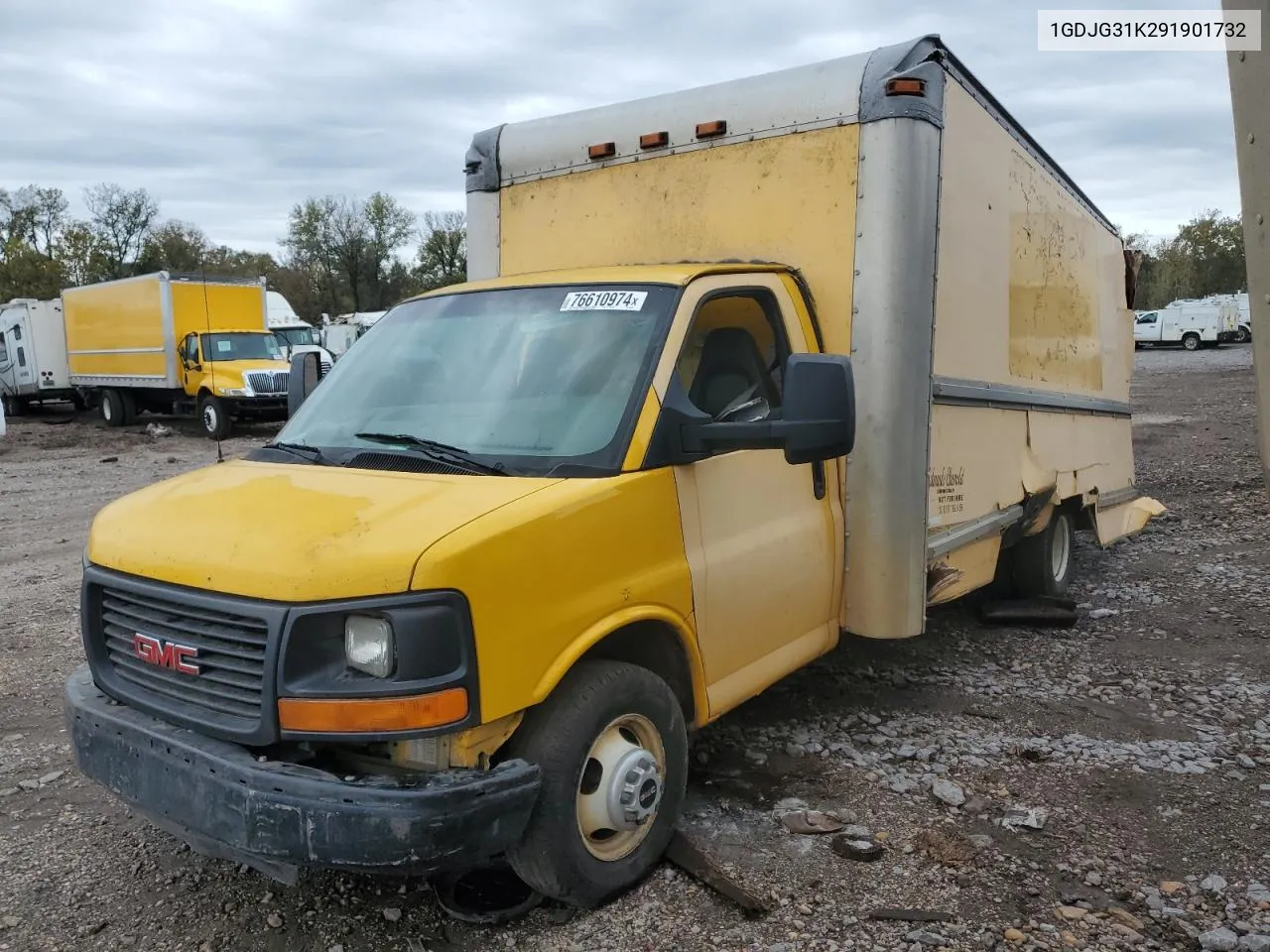 2009 GMC Savana Cutaway G3500 VIN: 1GDJG31K291901732 Lot: 76610974