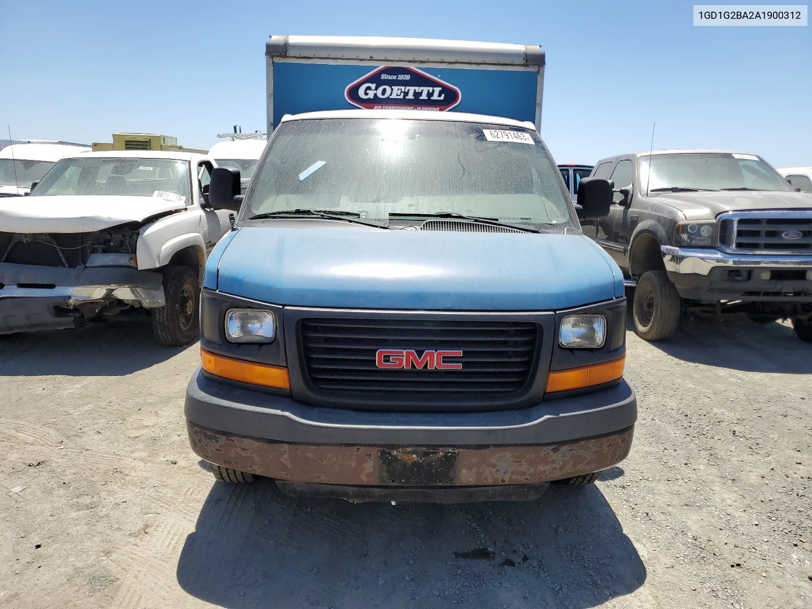 2010 GMC Savana Cutaway G3500 VIN: 1GD1G2BA2A1900312 Lot: 62791463