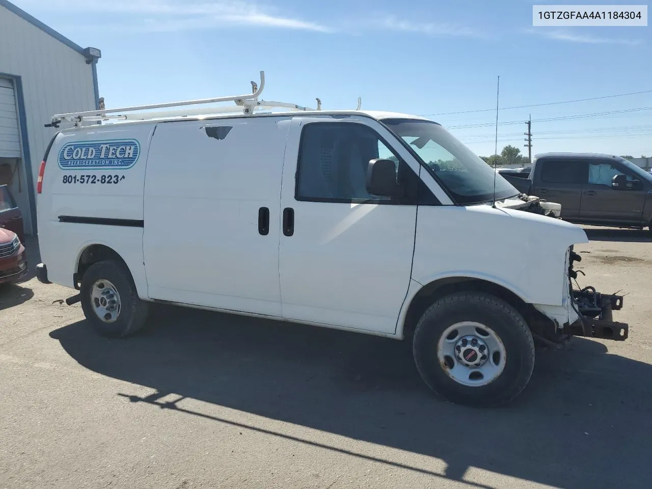 2010 GMC Savana G2500 VIN: 1GTZGFAA4A1184304 Lot: 72605454