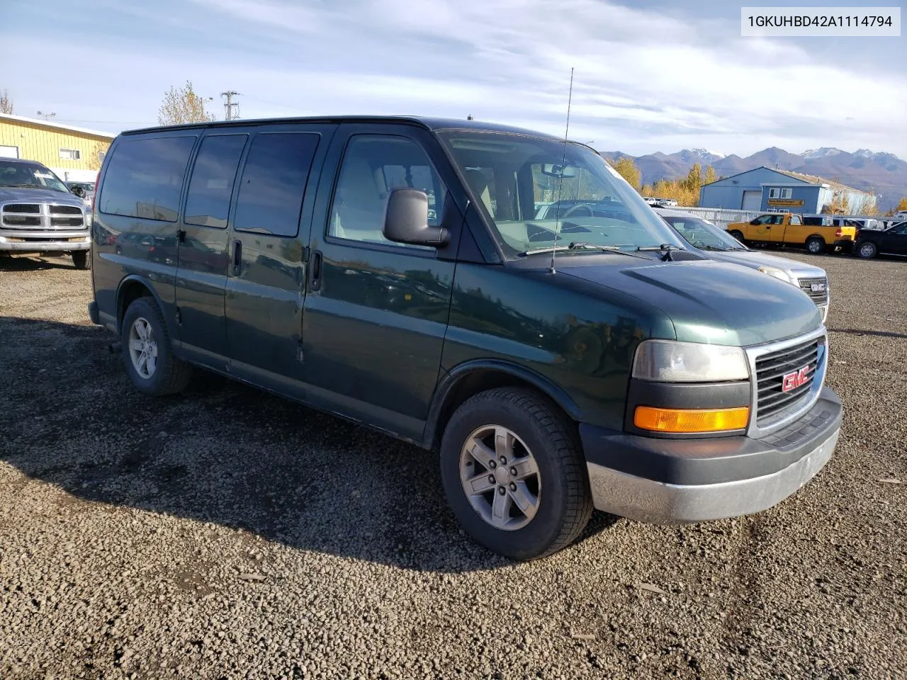 2010 GMC Savana G1500 Ls VIN: 1GKUHBD42A1114794 Lot: 74341084