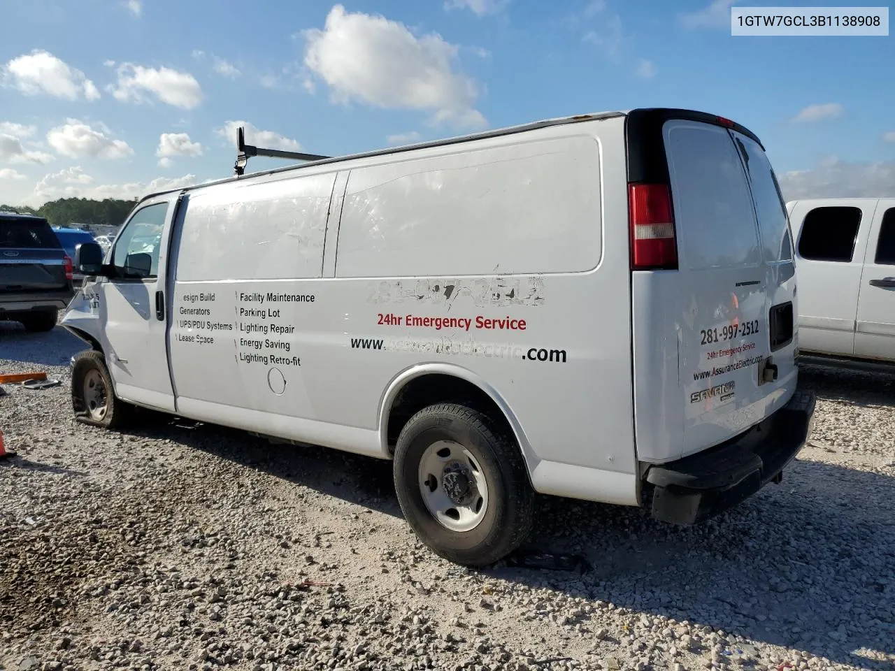 1GTW7GCL3B1138908 2011 GMC Savana G2500