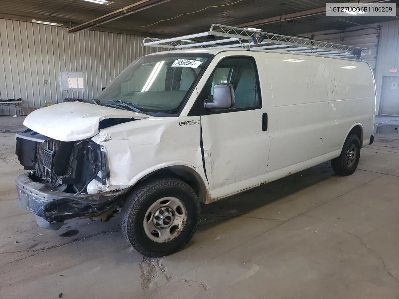 2011 GMC Savana G3500 VIN: 1GTZ7UCG6B1106209 Lot: 74358084