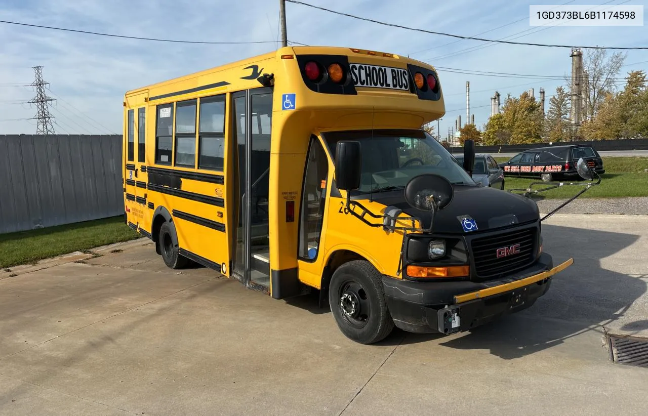 2011 GMC Savana Cutaway G3500 VIN: 1GD373BL6B1174598 Lot: 77650264