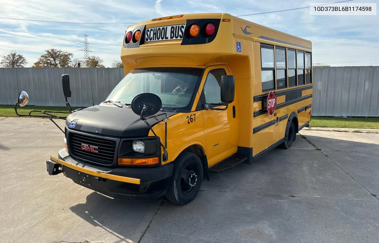 2011 GMC Savana Cutaway G3500 VIN: 1GD373BL6B1174598 Lot: 77650264