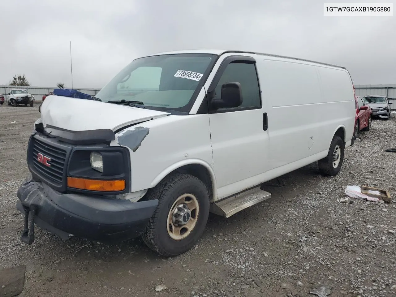 2011 GMC Savana G2500 VIN: 1GTW7GCAXB1905880 Lot: 78808234