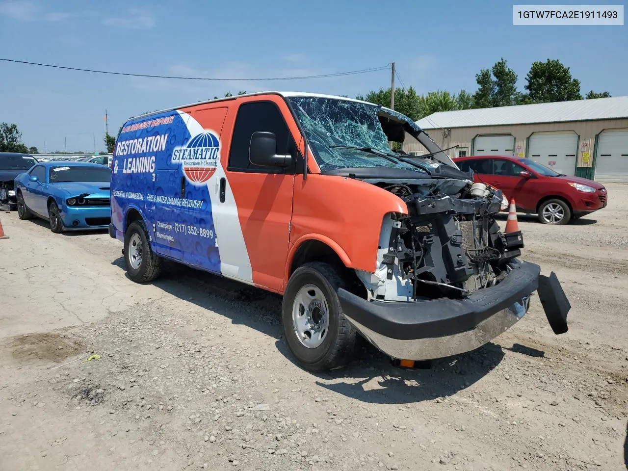 2014 GMC Savana G2500 VIN: 1GTW7FCA2E1911493 Lot: 65704884