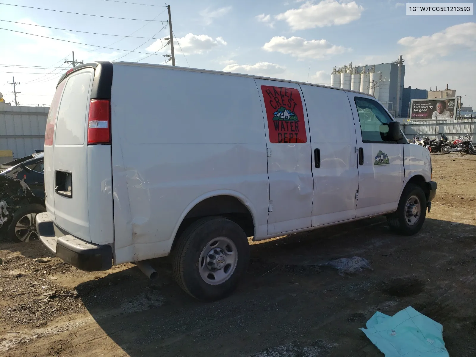 1GTW7FCG5E1213593 2014 GMC Savana G2500