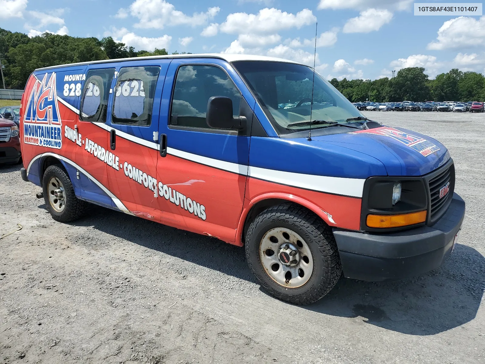 2014 GMC Savana G1500 VIN: 1GTS8AF43E1101407 Lot: 66978664