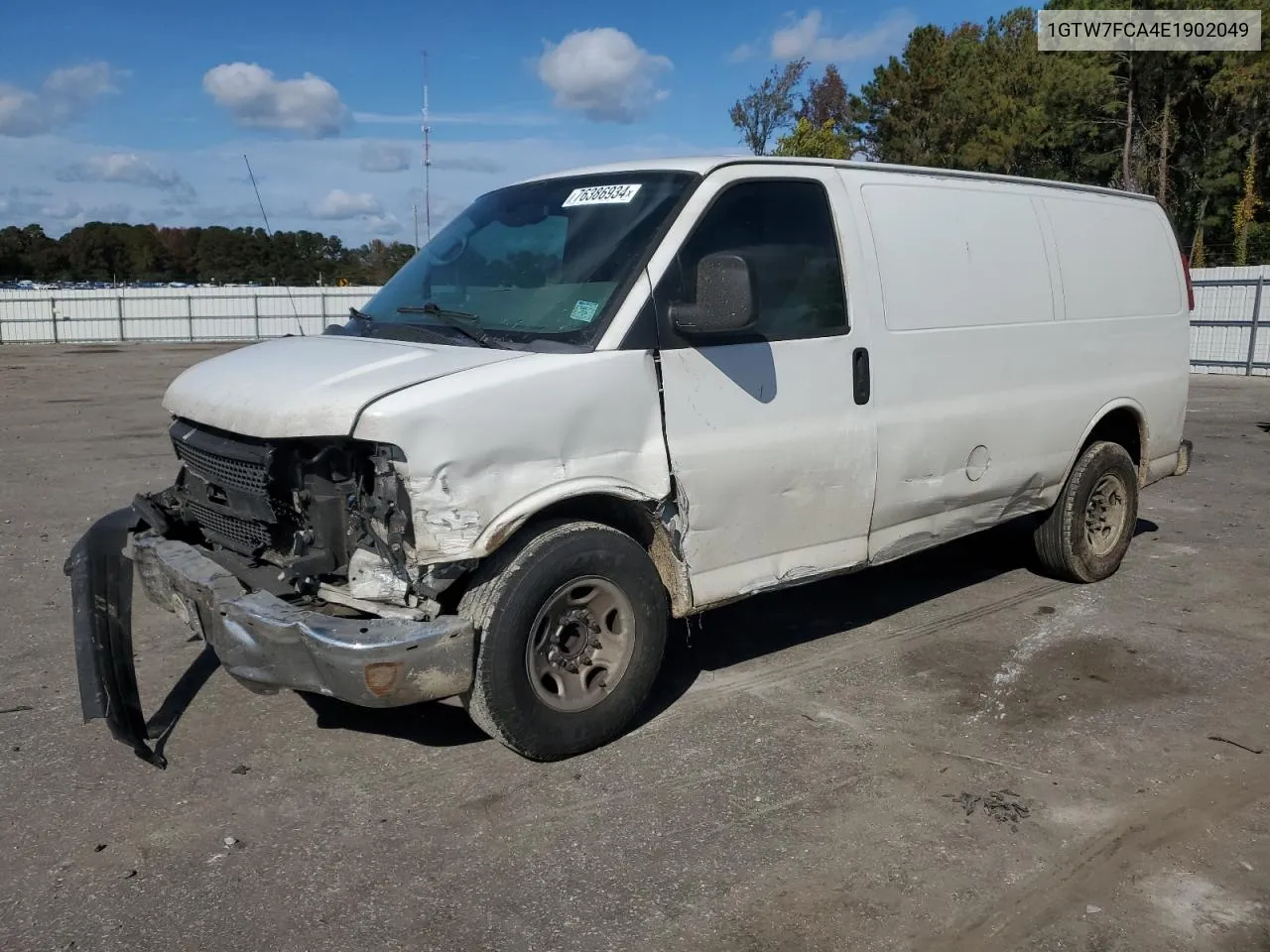 2014 GMC Savana G2500 VIN: 1GTW7FCA4E1902049 Lot: 76386934