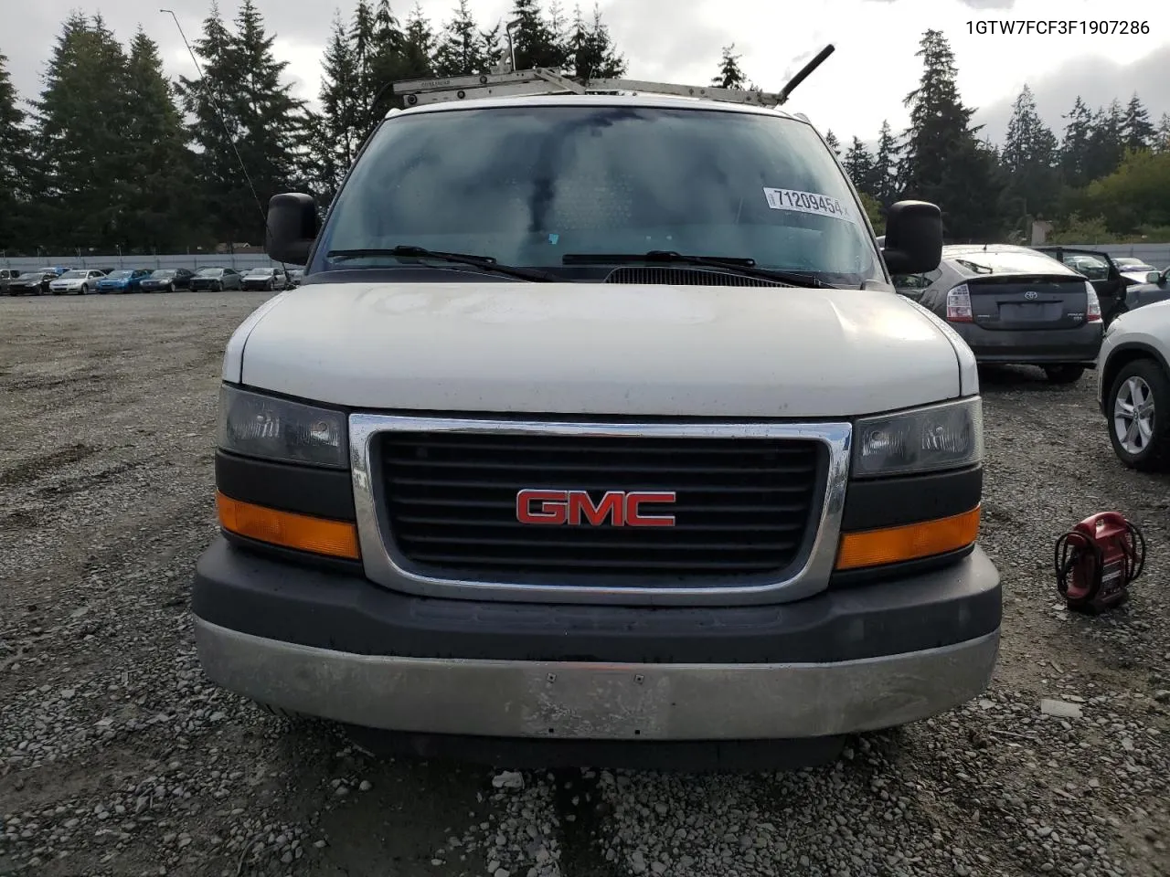 2015 GMC Savana G2500 VIN: 1GTW7FCF3F1907286 Lot: 71209454