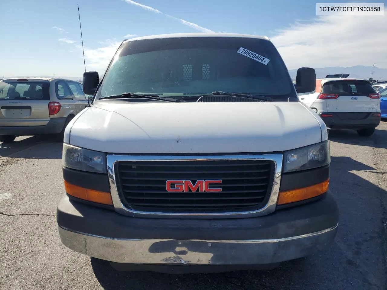 2015 GMC Savana G2500 VIN: 1GTW7FCF1F1903558 Lot: 78920404