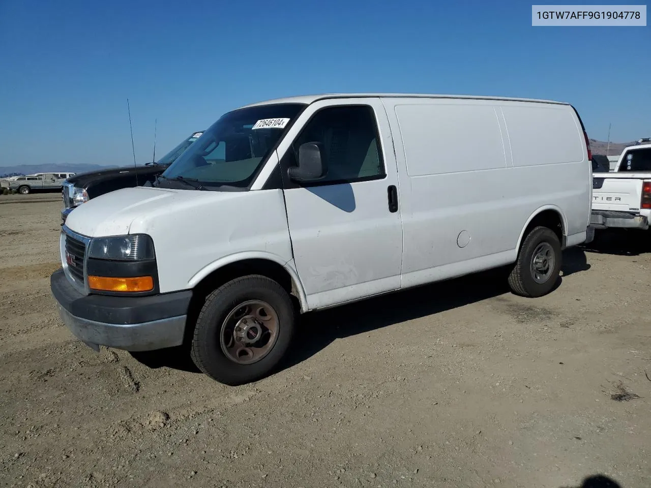 2016 GMC Savana G2500 VIN: 1GTW7AFF9G1904778 Lot: 72646104