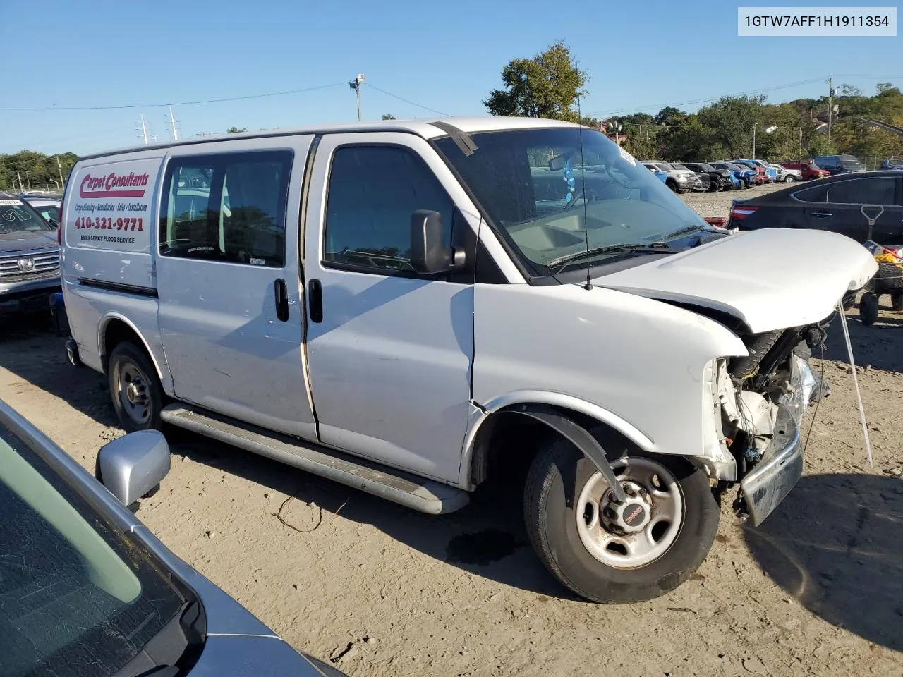 2017 GMC Savana G2500 VIN: 1GTW7AFF1H1911354 Lot: 68439204