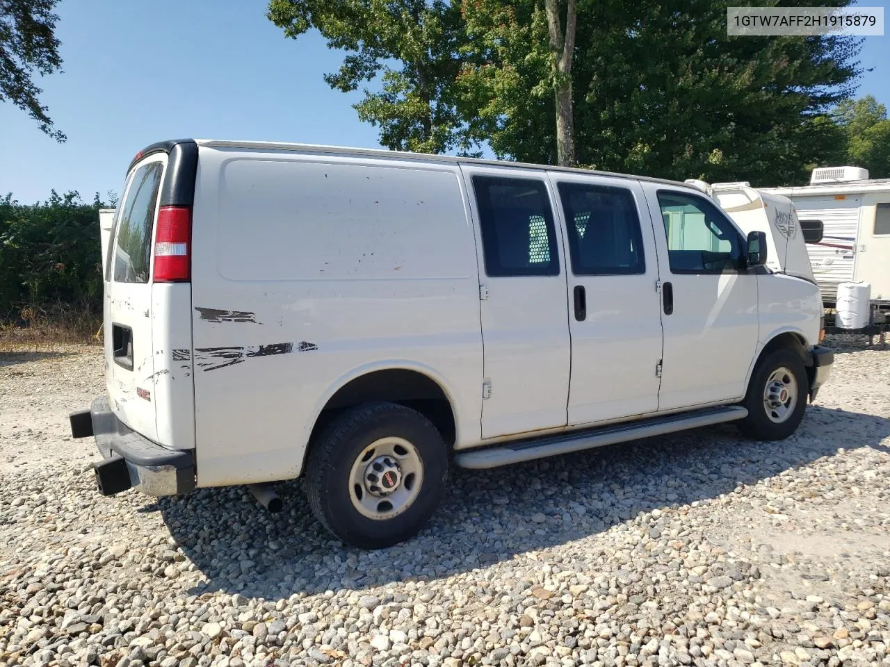 2017 GMC Savana G2500 VIN: 1GTW7AFF2H1915879 Lot: 69723284