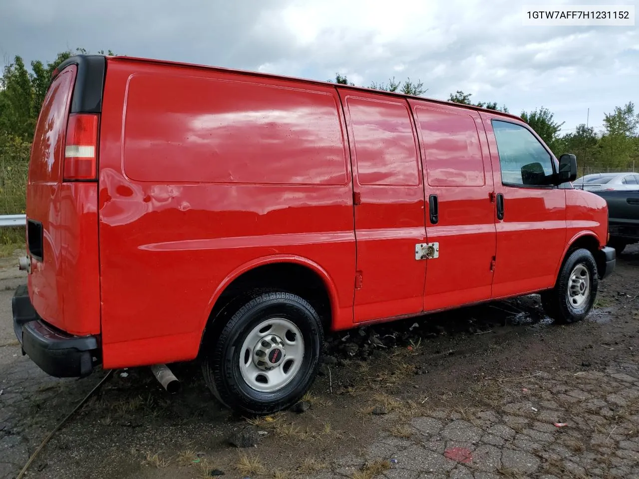 2017 GMC Savana G2500 VIN: 1GTW7AFF7H1231152 Lot: 72346024