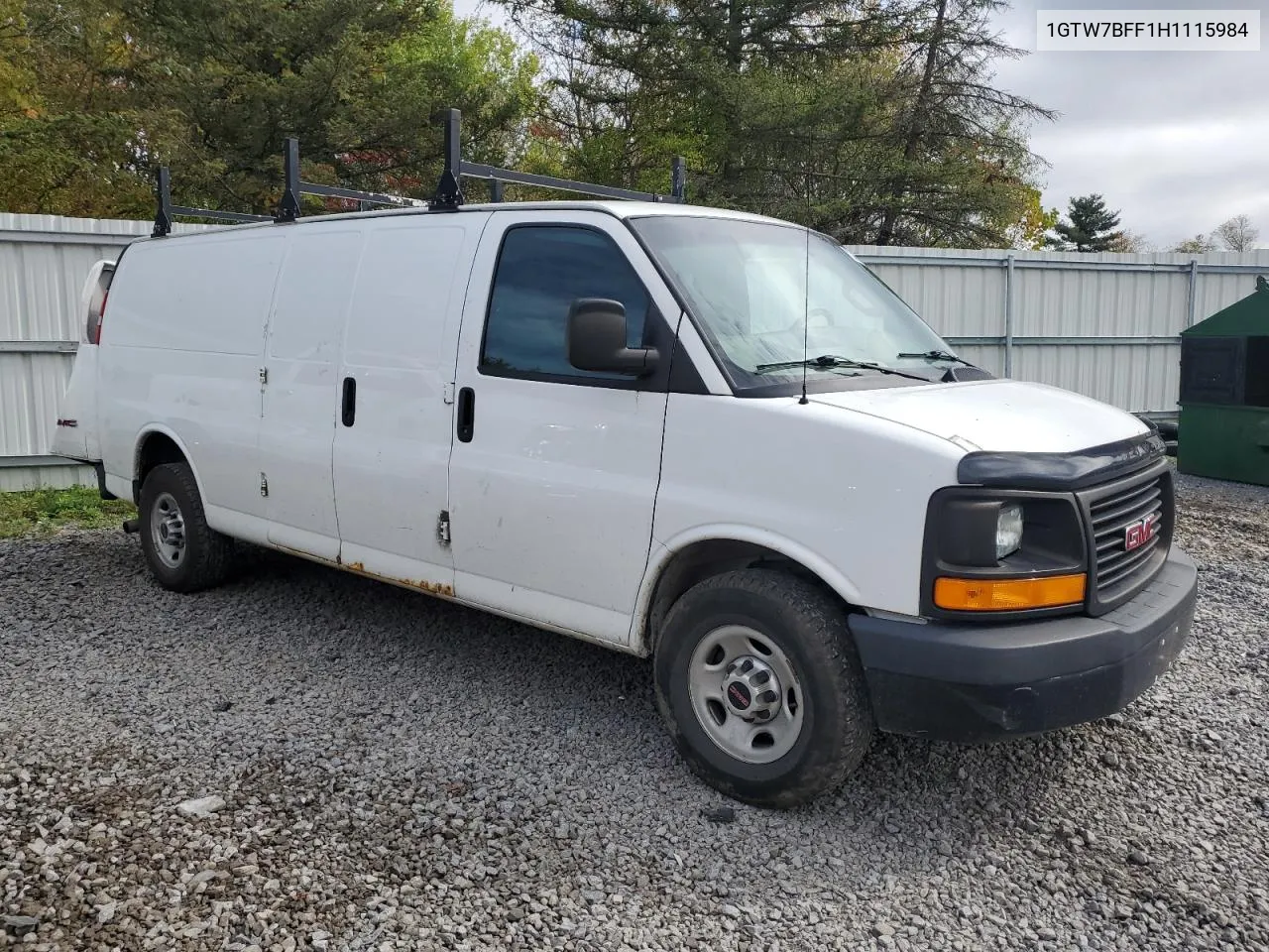 2017 GMC Savana G2500 VIN: 1GTW7BFF1H1115984 Lot: 73466684