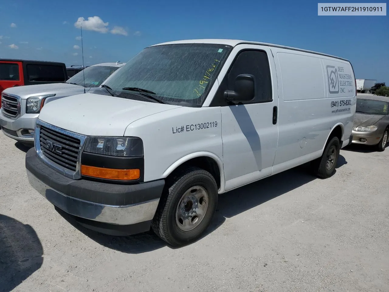 2017 GMC Savana G2500 VIN: 1GTW7AFF2H1910911 Lot: 74947824