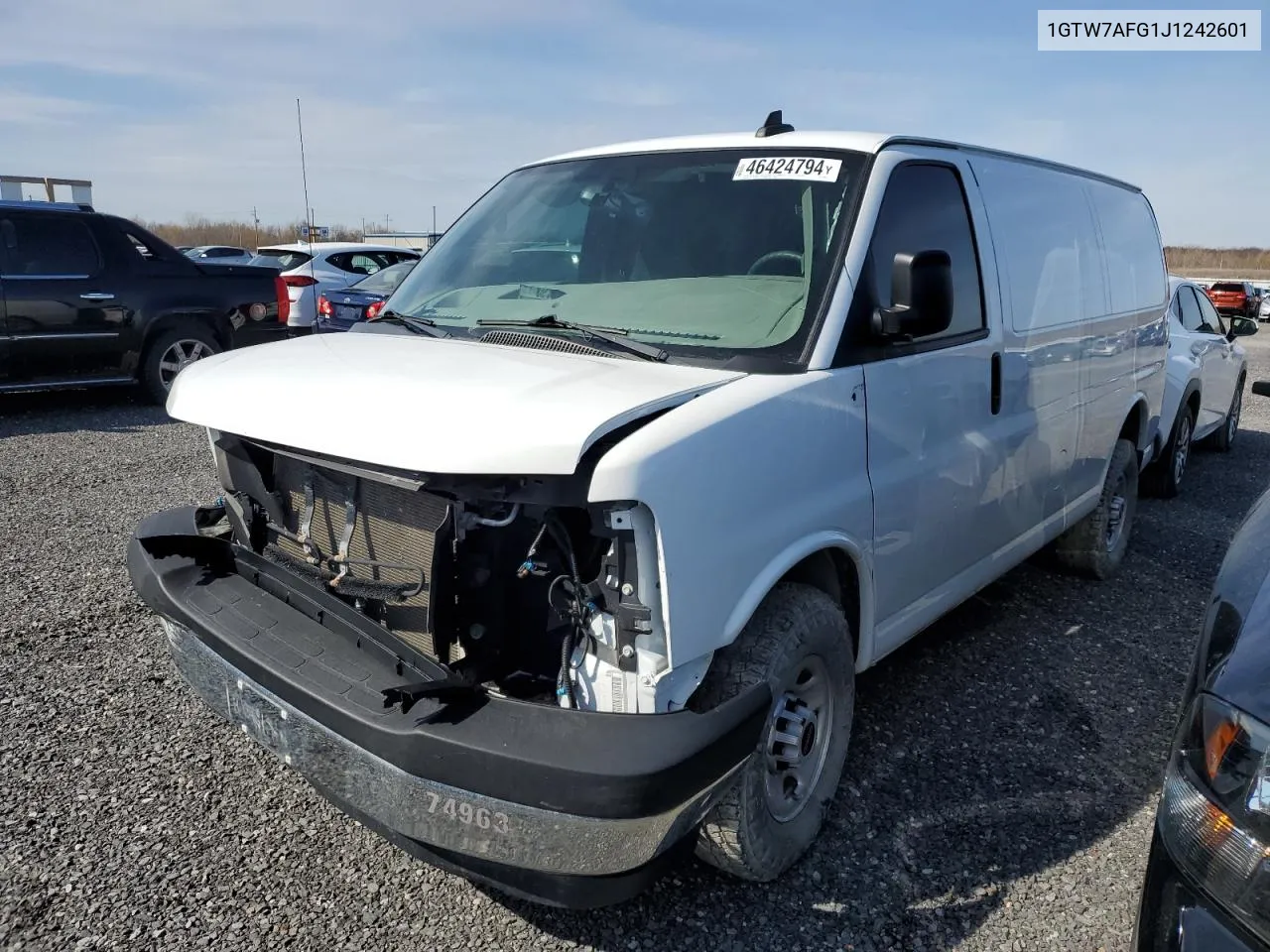 2018 GMC Savana G2500 VIN: 1GTW7AFG1J1242601 Lot: 46424794