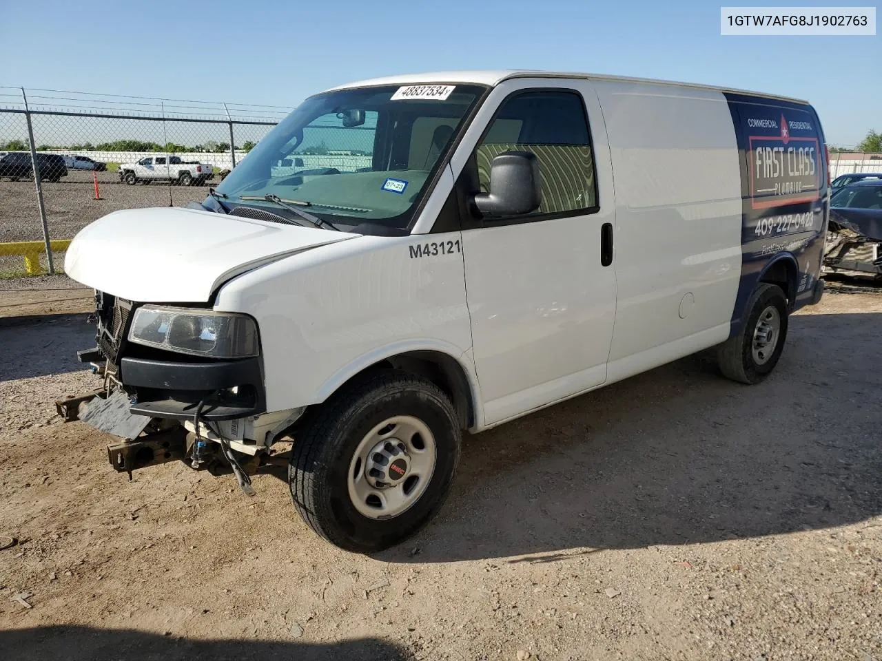 2018 GMC Savana G2500 VIN: 1GTW7AFG8J1902763 Lot: 48837534