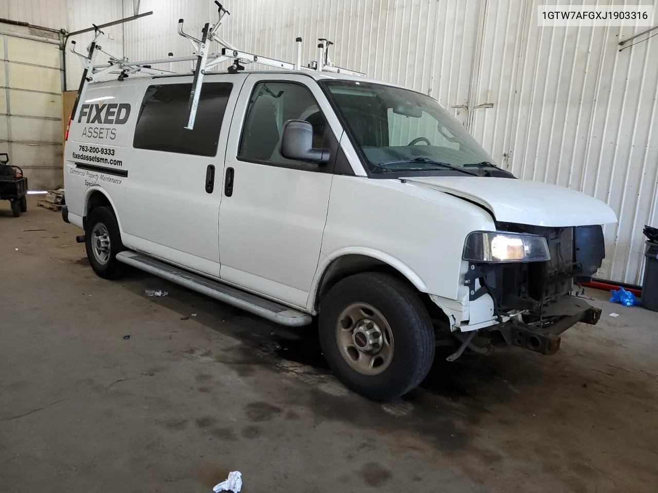 1GTW7AFGXJ1903316 2018 GMC Savana G2500