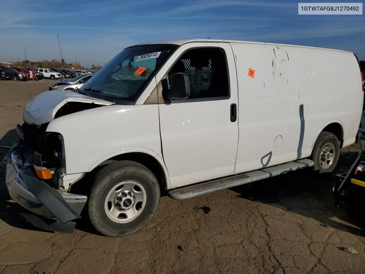 2018 GMC Savana G2500 VIN: 1GTW7AFG8J1270492 Lot: 76926514