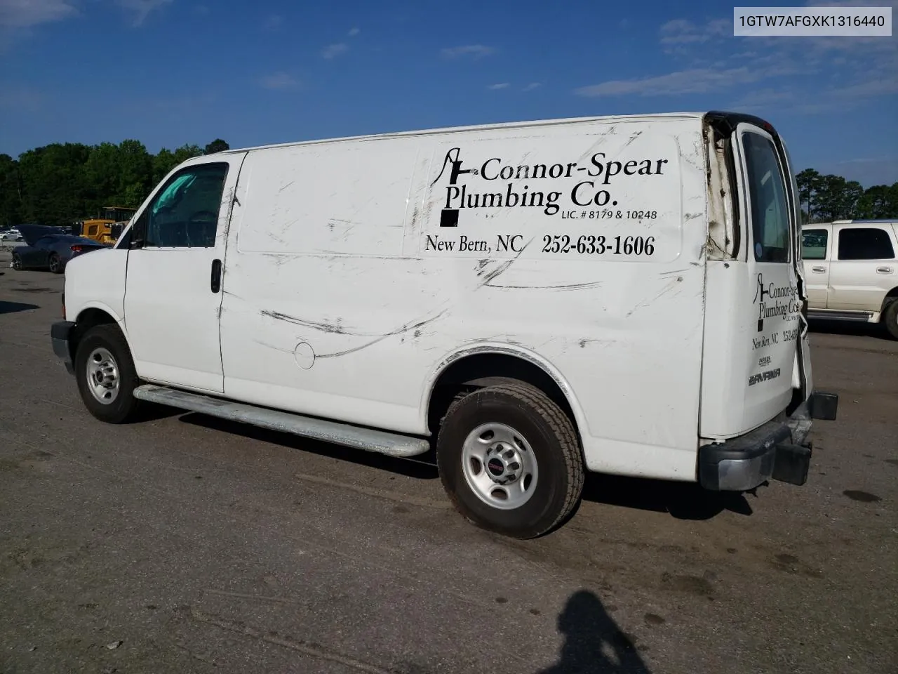 1GTW7AFGXK1316440 2019 GMC Savana G2500