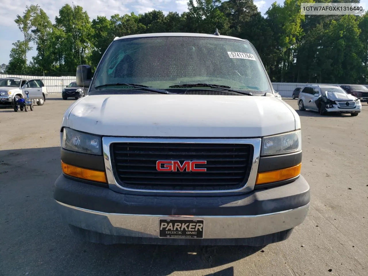 2019 GMC Savana G2500 VIN: 1GTW7AFGXK1316440 Lot: 57411764