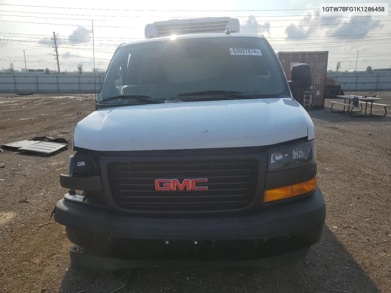 2019 GMC Savana G2500 VIN: 1GTW7BFG1K1286458 Lot: 63097874