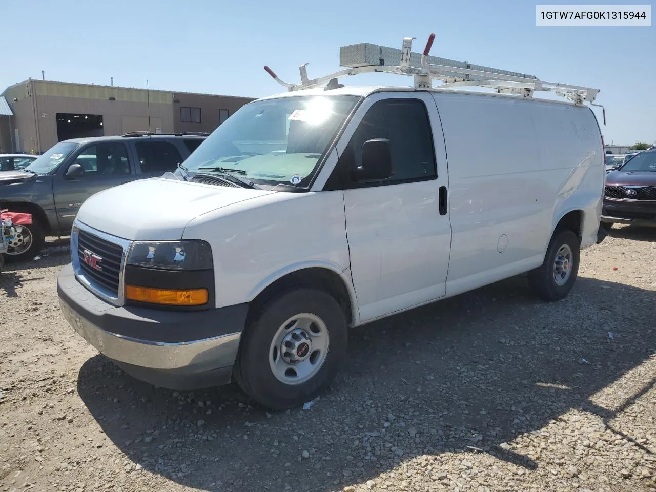 2019 GMC Savana G2500 VIN: 1GTW7AFG0K1315944 Lot: 69319234