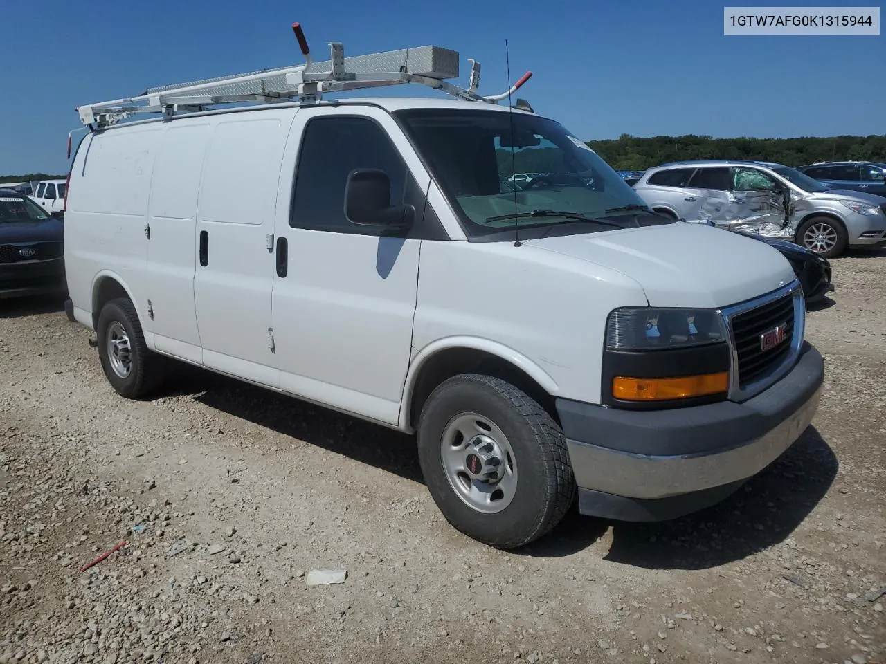 1GTW7AFG0K1315944 2019 GMC Savana G2500