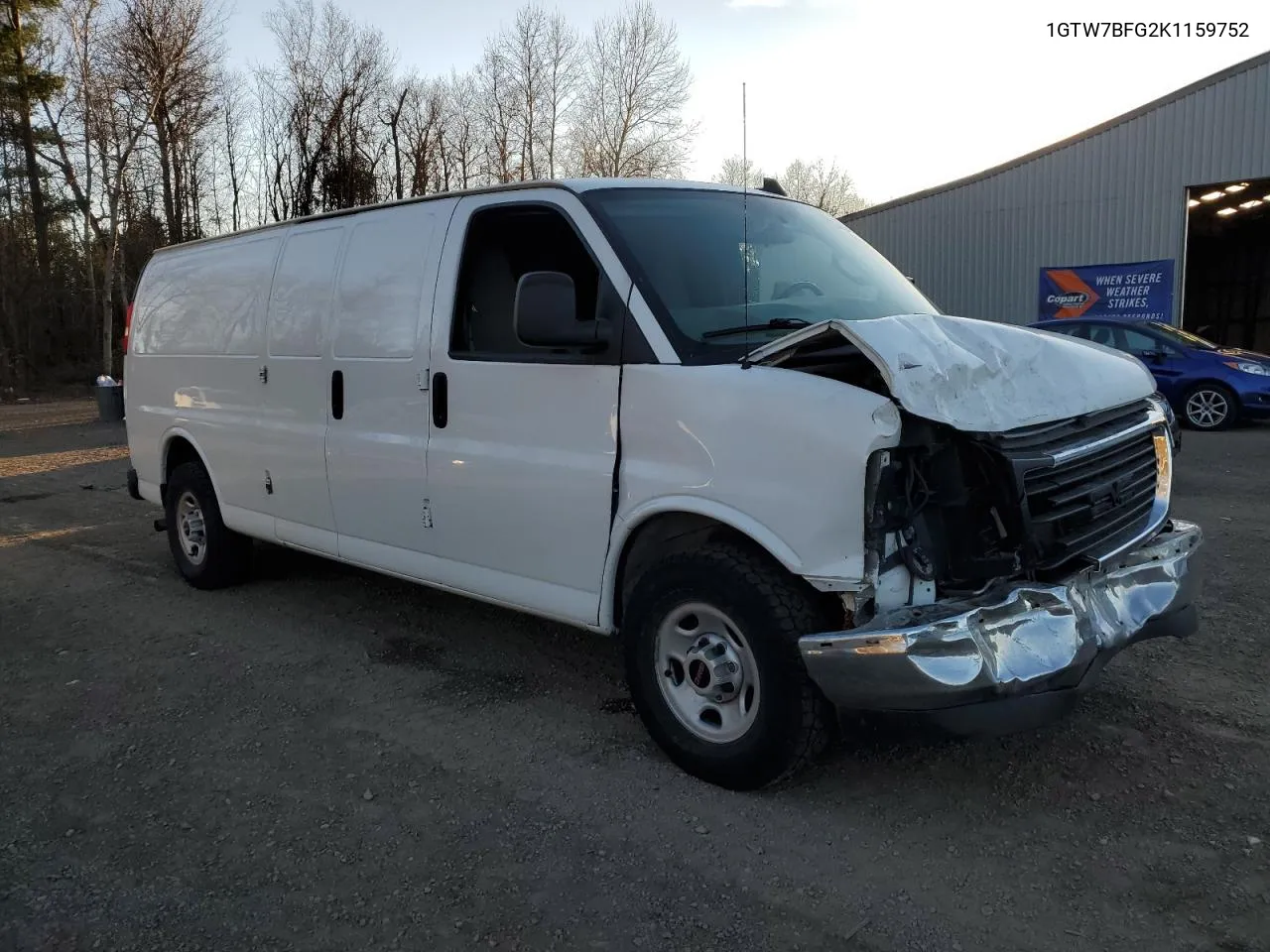 2019 GMC Savana G2500 VIN: 1GTW7BFG2K1159752 Lot: 76654444