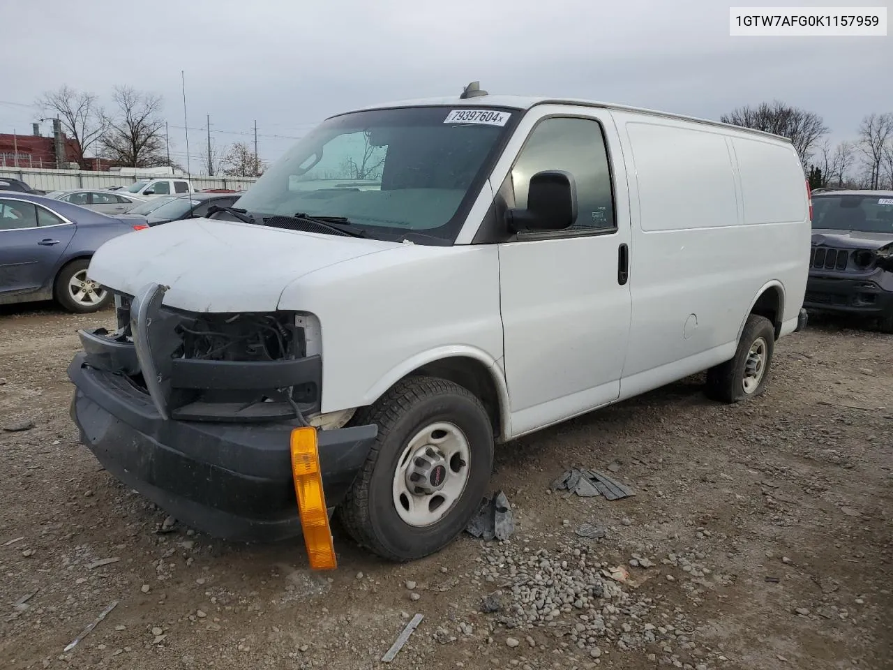 2019 GMC Savana G2500 VIN: 1GTW7AFG0K1157959 Lot: 79397604