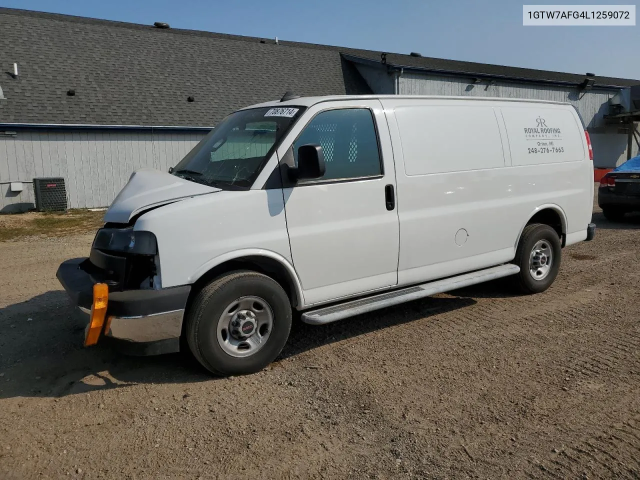 2020 GMC Savana G2500 VIN: 1GTW7AFG4L1259072 Lot: 70876714