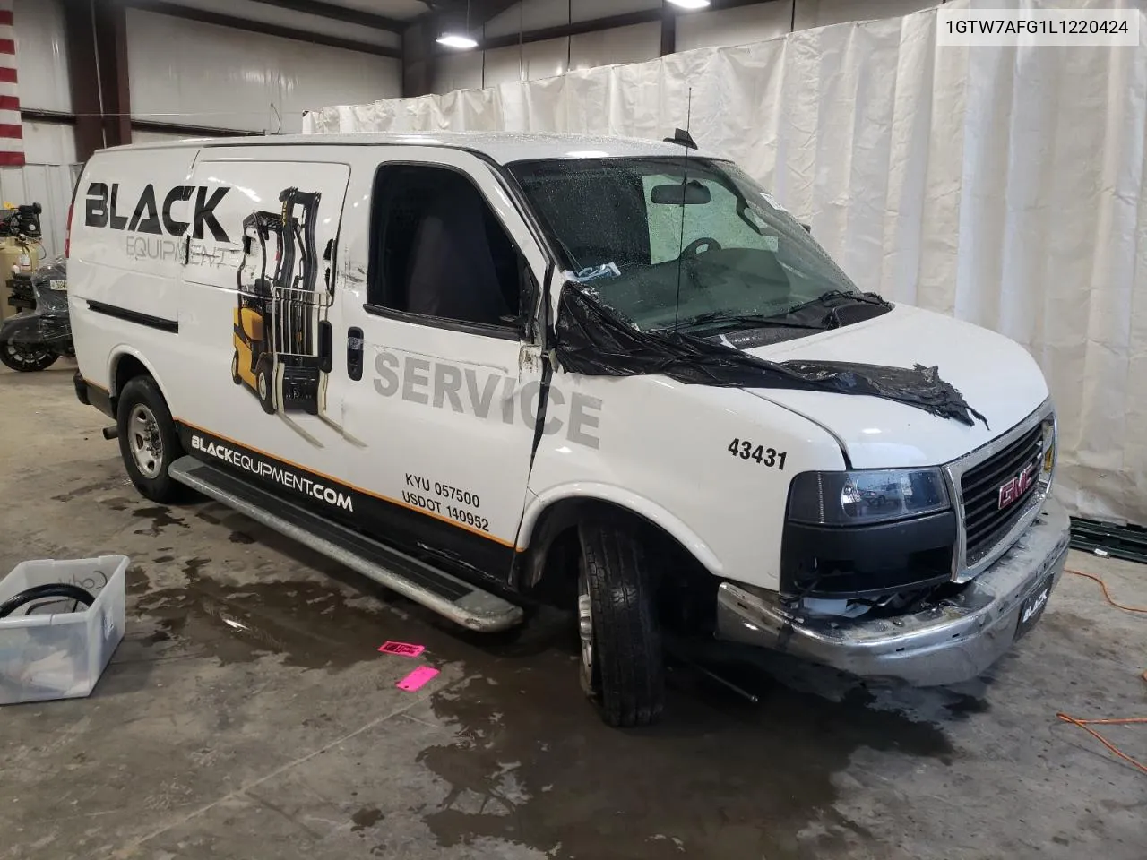 2020 GMC Savana G2500 VIN: 1GTW7AFG1L1220424 Lot: 72134984