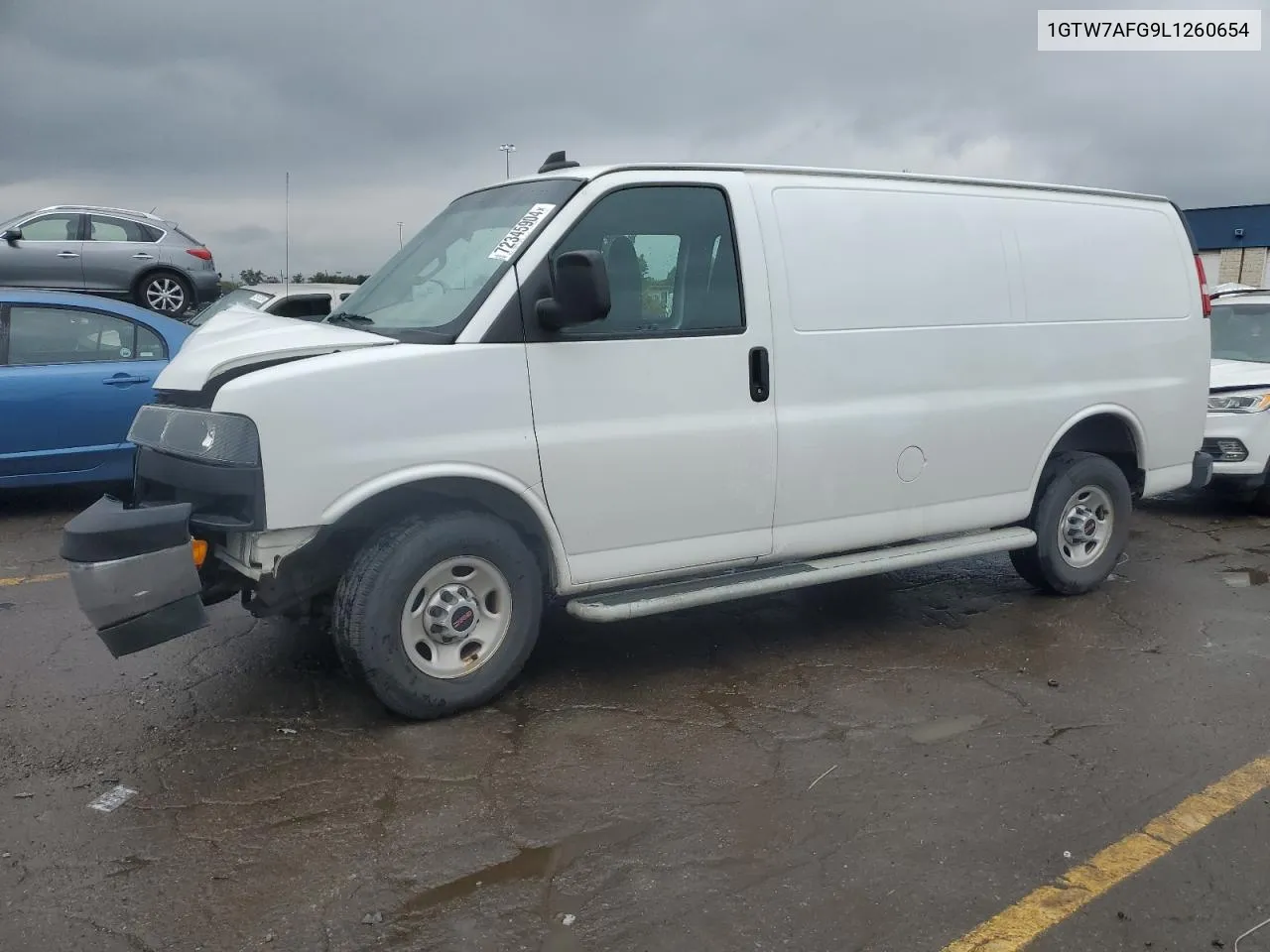 2020 GMC Savana G2500 VIN: 1GTW7AFG9L1260654 Lot: 72345904