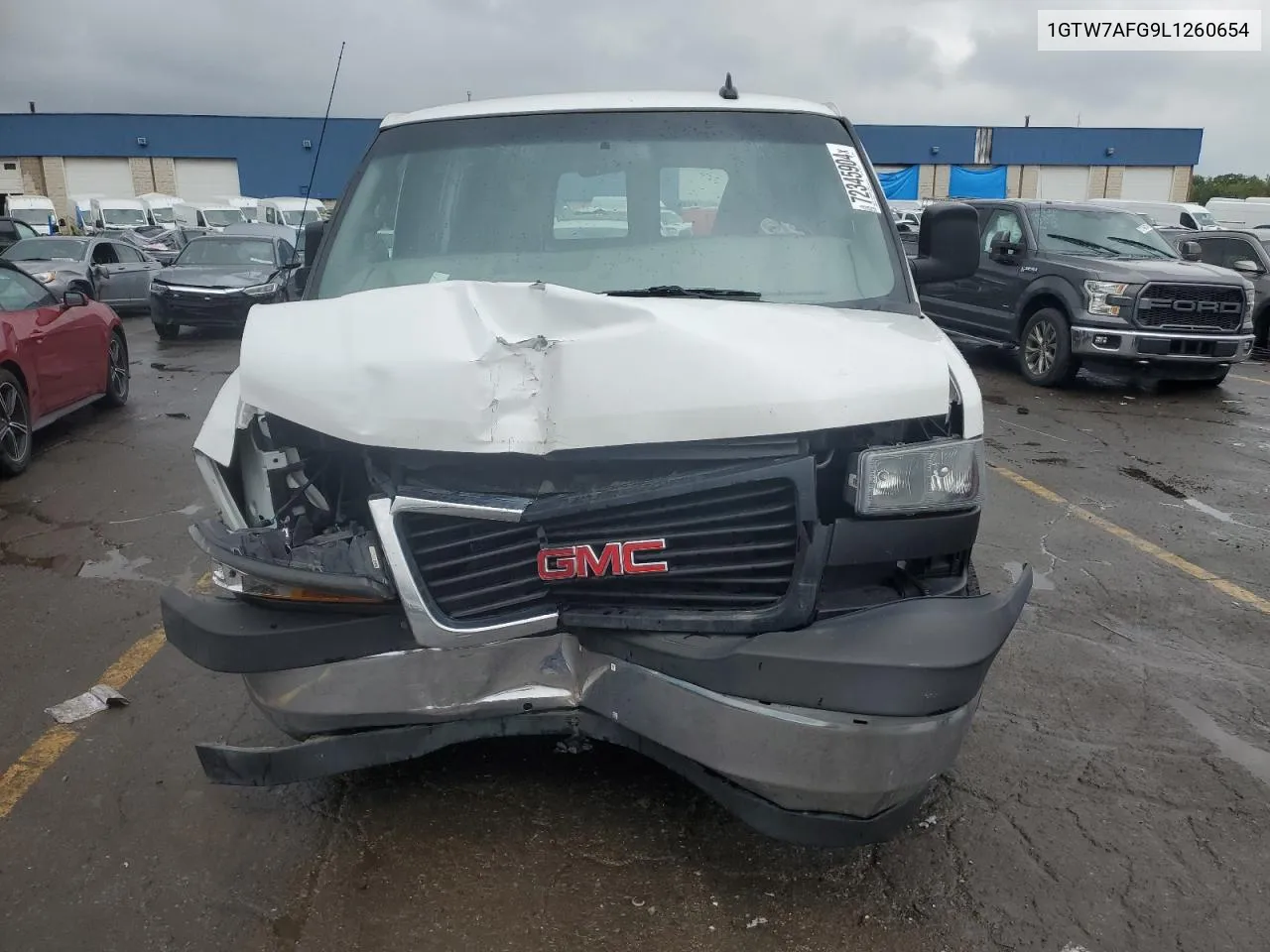 2020 GMC Savana G2500 VIN: 1GTW7AFG9L1260654 Lot: 72345904