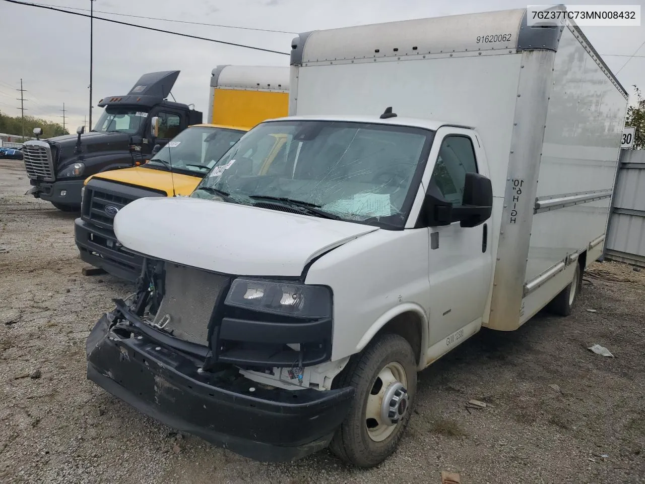 2021 GMC Savana Cutaway G3500 VIN: 7GZ37TC73MN008432 Lot: 73409924